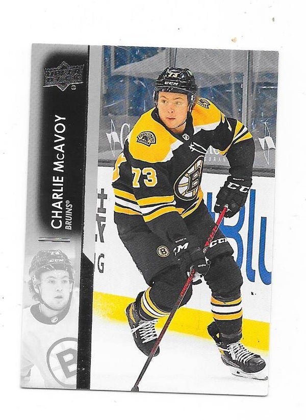 2021-22 Upper Deck NHL Ice Hockey Card #18 Charlie McAvoy , Boston Bruins