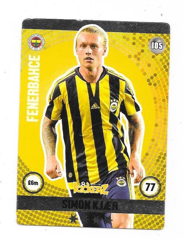 2015-16 Swedish Kickerz Silverstar # Simon Kjær , Fenerbahçe & Denmark