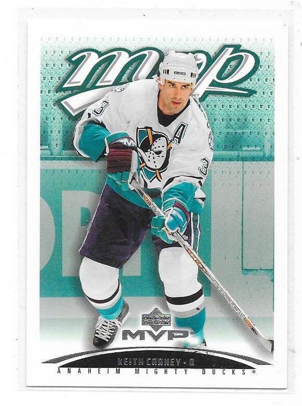 2003-04 Upper Deck MVP NHL Ice Hockey Card #10 Keith Carney , Anaheim Ducks