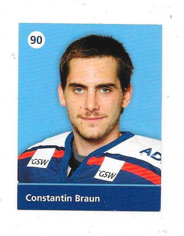 2009-10 German Eisbären Berlin Teamissued Ice Hockey Card #90 Constantin Braun