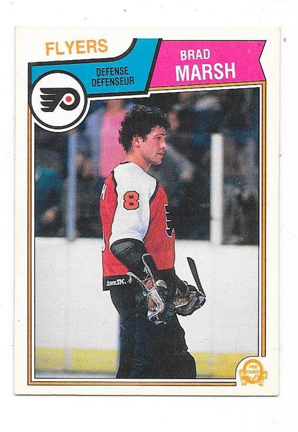 1983-84 OPC NHL Ice Hockey Card #269 Brad Marsh , Philadelphia Flyers