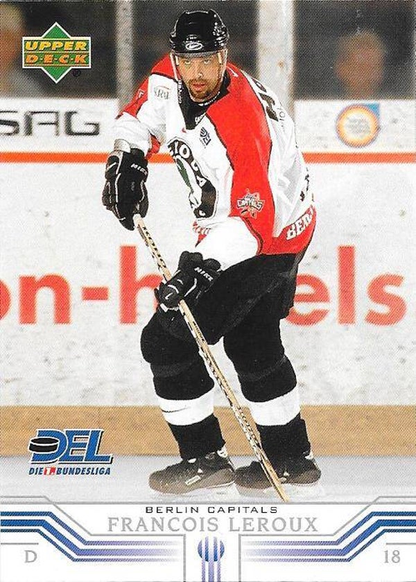 2001-02 German DEL Upper Deck Ice Hocey Card #20 Francois Leroux , Berlin Capitals , Saint-Jean Castors