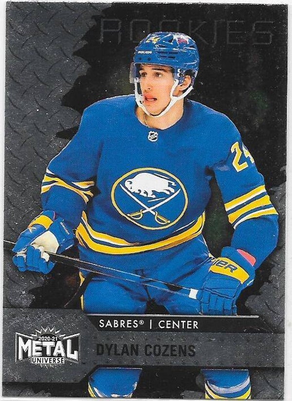 2020-21 Skybox Metal Universe Rookies #145 Dylan Cozens , Buffalo Sabres RC