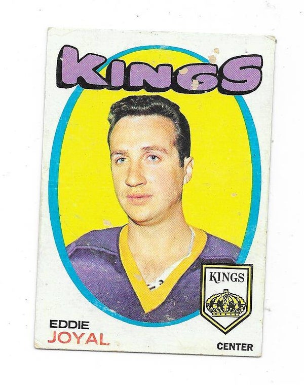 1971-72 Topps NHL Ice Hockey Card #23 Eddie Joyal , Los Angeles Kings