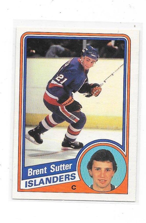 1984-85 OPC NHL Ice Hockey Card #136 Brent Sutter , New York Islanders