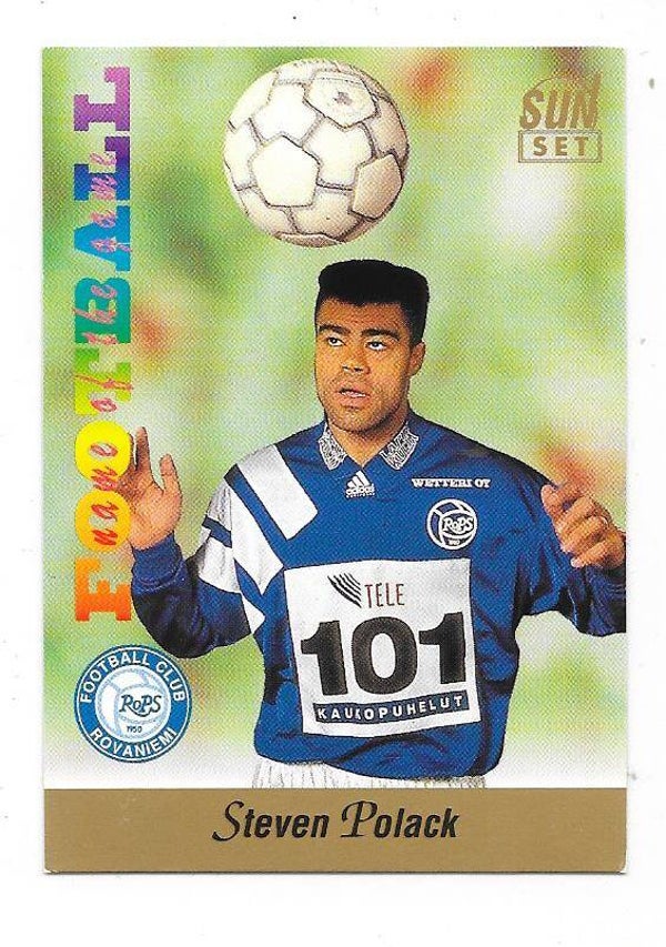 1994 Finnish Sunset Football card #129 Steven Polack , RoPS