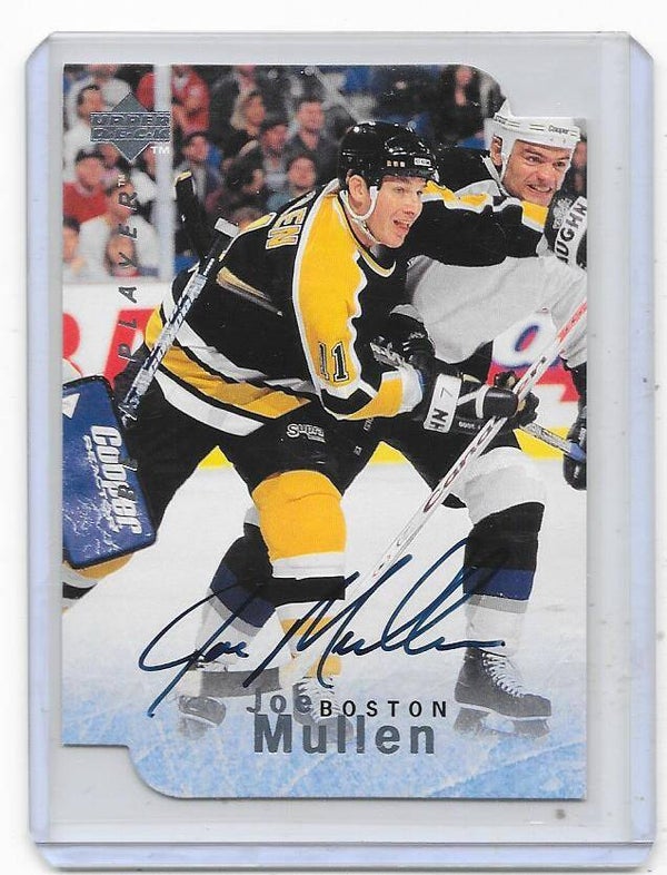 1995-96 UD Be a Player Die-Cut Autographs #S354 Joe Mullen , Boston Bruins