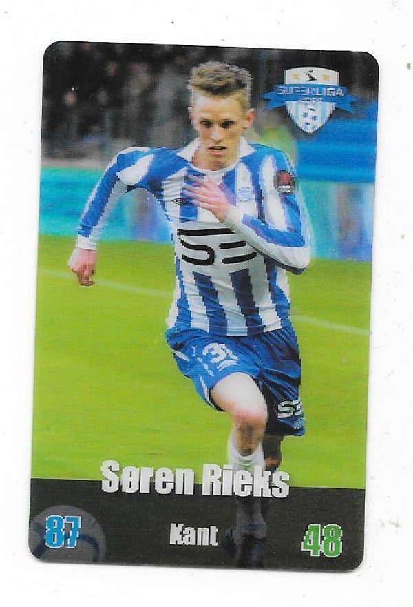 2012-13 Danish Superliga Kort Kulma Football Card  # Søren Rieks , Esbjerg fB