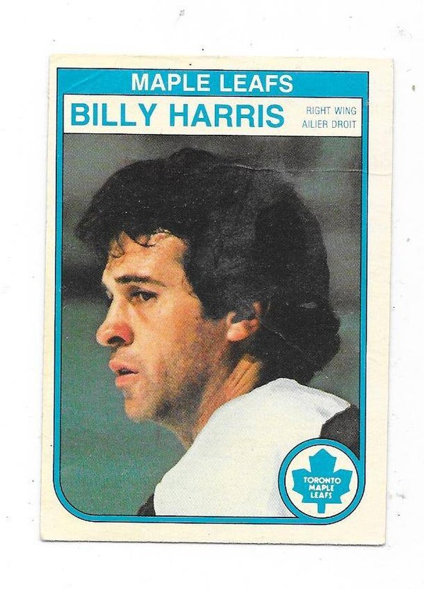 1982-83 OPC NHL Ice Hockey Card #322 Billy Harris , Toronto Maple Leafs