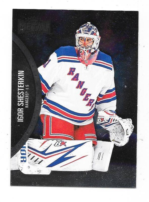 2021-22 SkyBox Metal Universe #84 Igor Shesterkin , New York Rangers