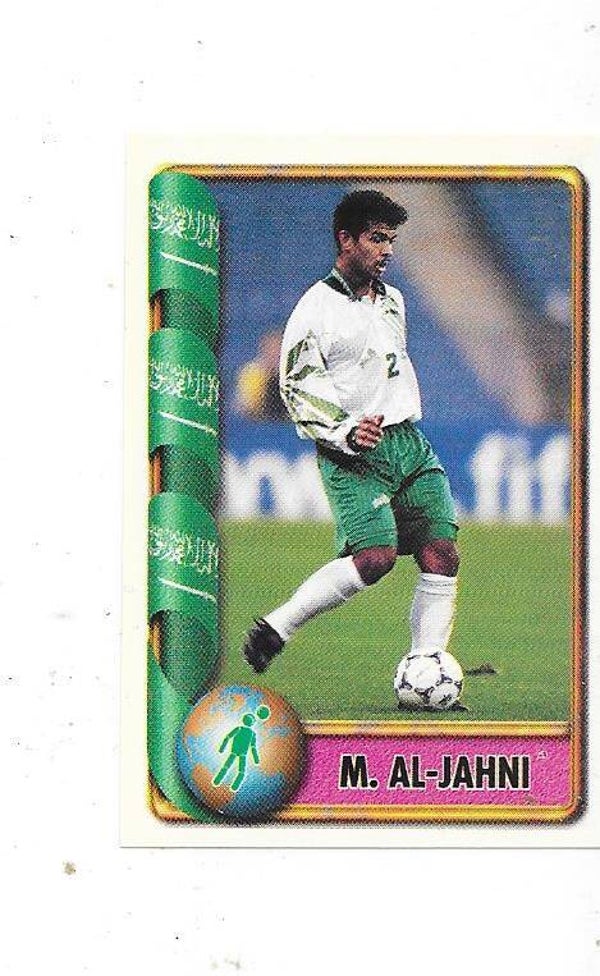 1998 Navarrete France 98 World Cup Football Sticker #30 Mohammed Al-Jahani , Saudi Arabia