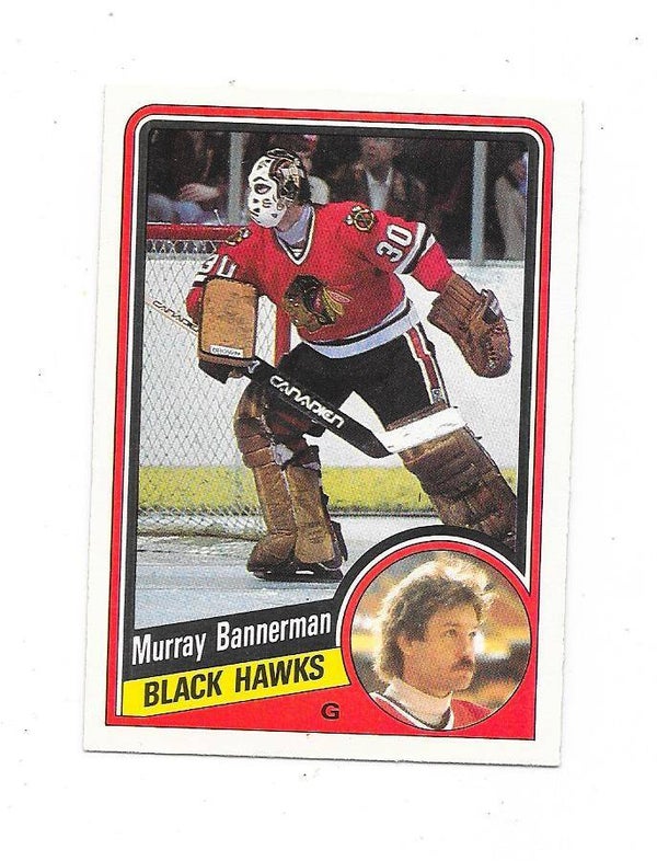 1984-85 OPC #32 Murray Bannerman , Chicago Blackhawks