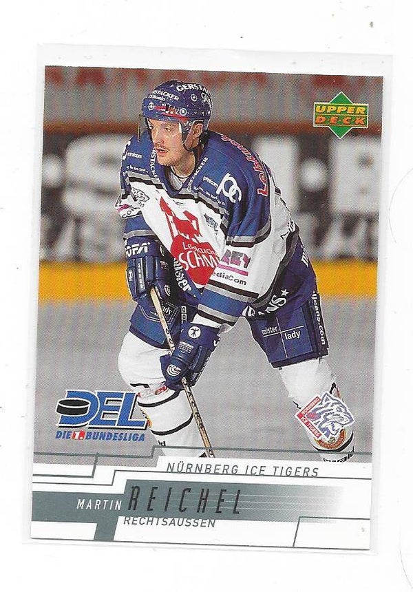 2001-02 German DEL Upper Deck Ice Hockey Card #190 Martin Reichel , Nürnberg Ice Tigers , TJ Litvinov