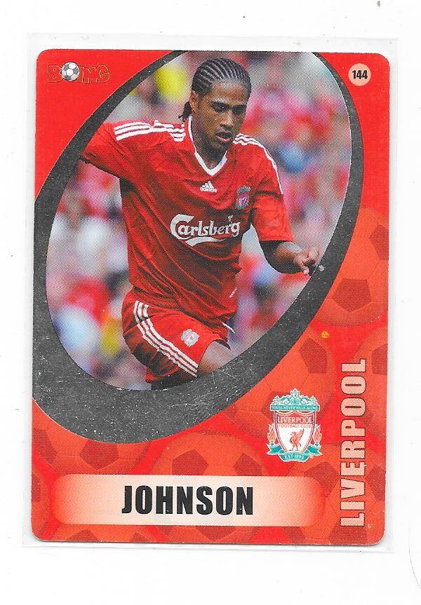 2009-10 Finnish Boing Football Card #144 Glen Johnson  , FC Liverpool & England