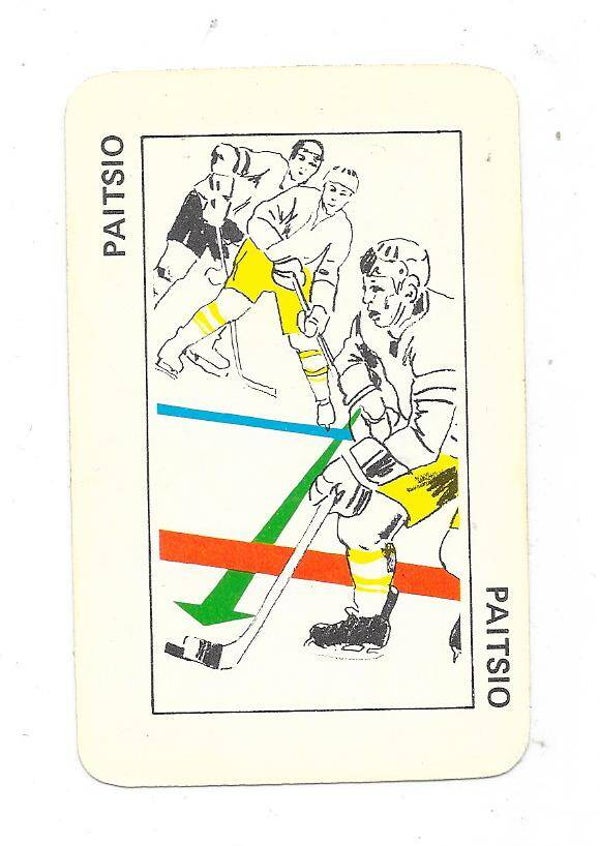 1974-75 Finnish Typotor Ice Hockey Card # Paitsio  kortti