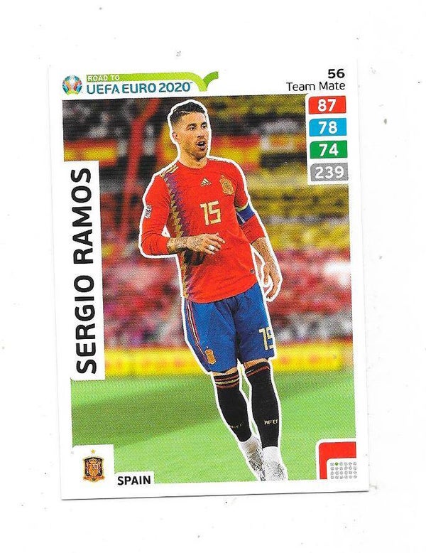 2020 Panini Adrenalyn XL Road to UEFA EURO 2020 #56 Sergio Ramos , Spain