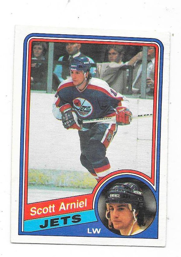 1984-85 OPC NHL Ice Hockey Card #333 Scott Arniel , Winnipeg Jets