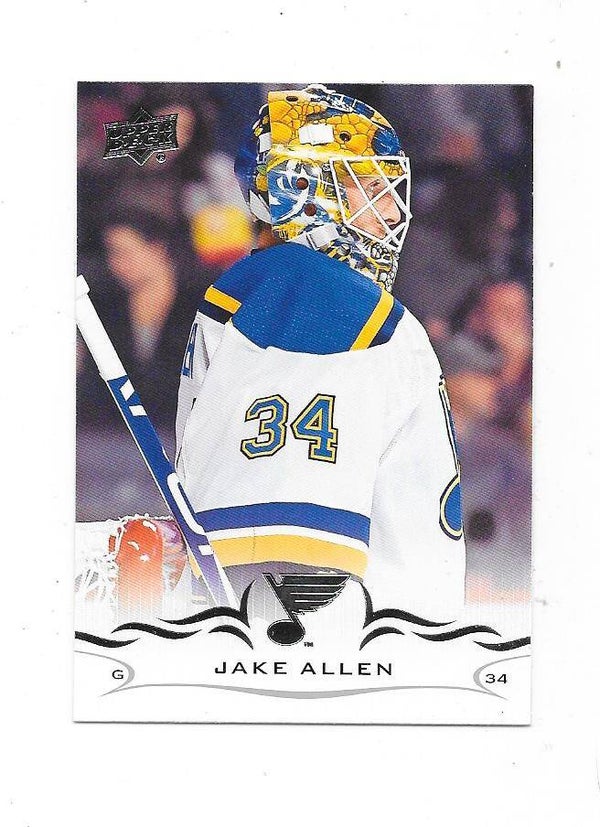 2018-19 Upper Deck NHL Ice Hockey Card  #411 Jake Allen , St Louis Blues