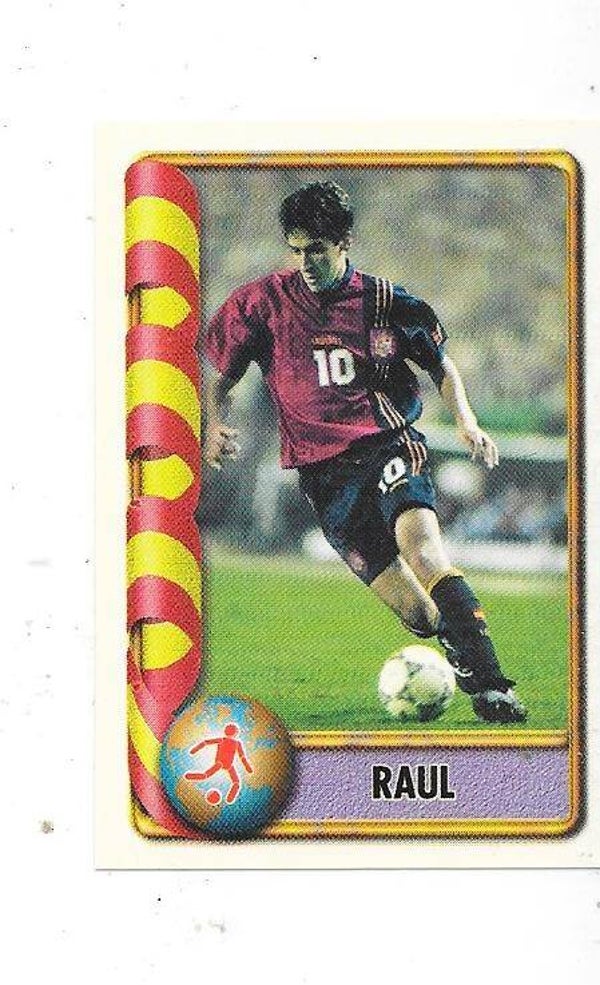 1998 Navarrete France 98 World Cup Football Sticker #264 Raul Gonzalez , Spain