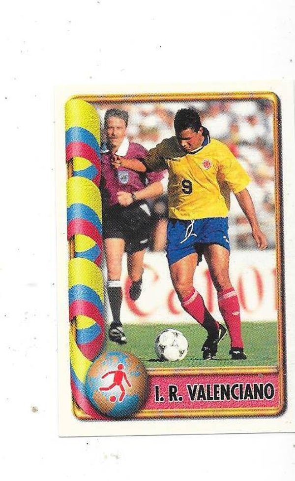 1998 Navarrete France 98 World Cup Football Sticker #167 Ivan Valencia , Colombia