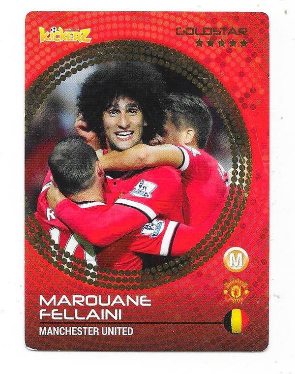 2015-16 Swedish Kickerz GoldStar #Maroaume Fellaini , Manchester United & Belgium