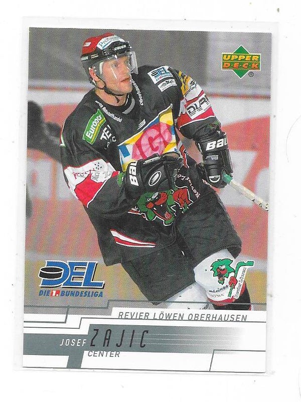 2001-02 German DEL Upper Deck Ice Hockey Card #205 Josef Zajic , Revier Löwen Oberhausen   , HC Kladno