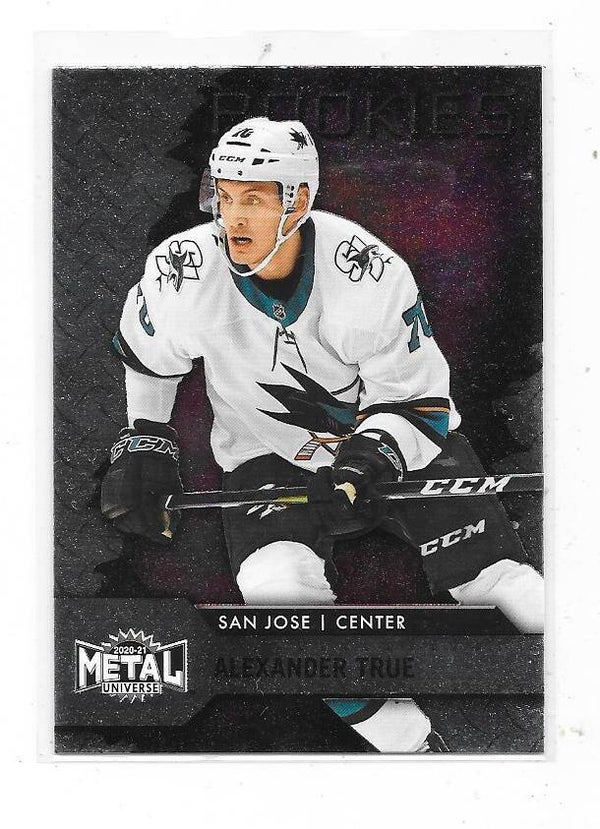 2020-21 Metal Universe Rookies #117 Alexander True , San Jose Sharks RC