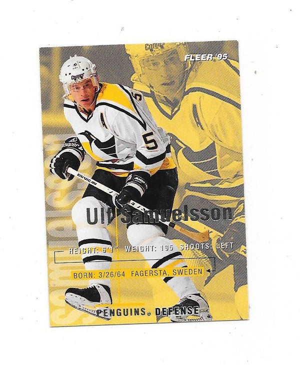 1994-95 FLEER #168 Ulf Samuelsson , Pittsburgh Penguins
