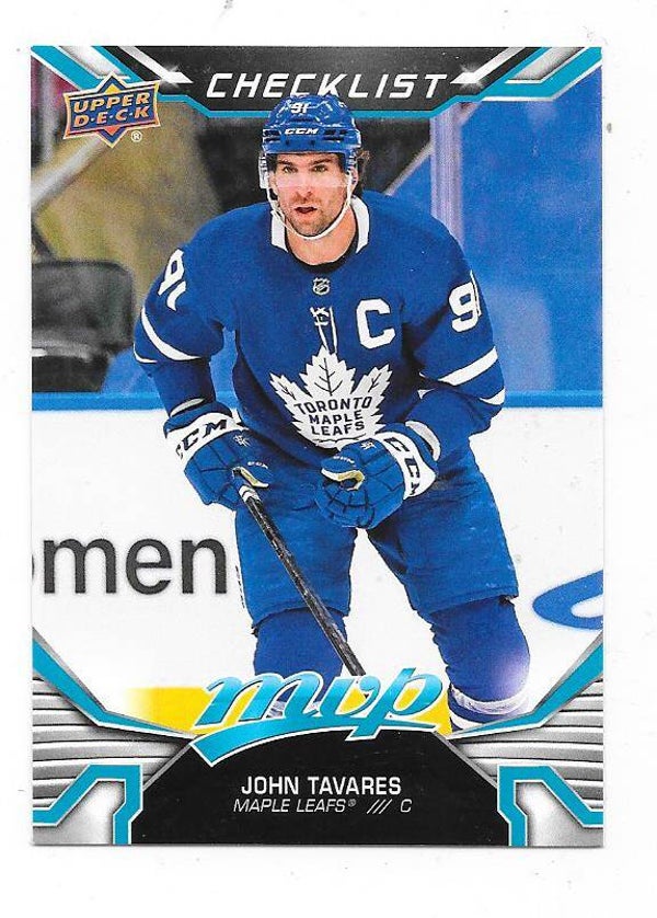 2022-23 Upper Deck MVP NHL Ice Hockey Cards #200 John Tavares , Toronto Maple Leafs