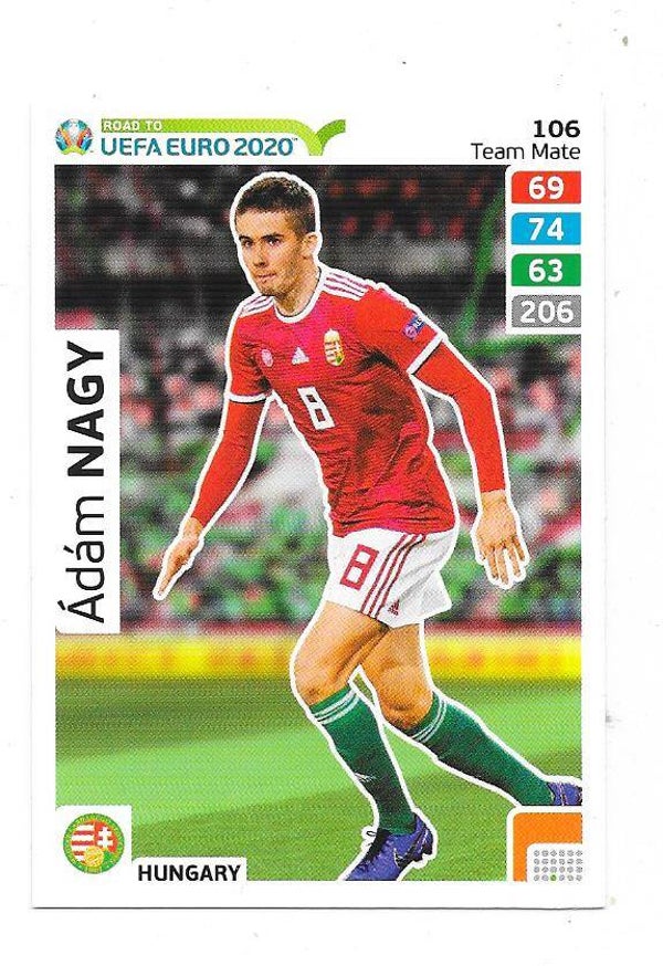 2020 Panini Adrenalyn XL Road to UEFA EURO 2020 #106 Ádám Nagy , Hungary