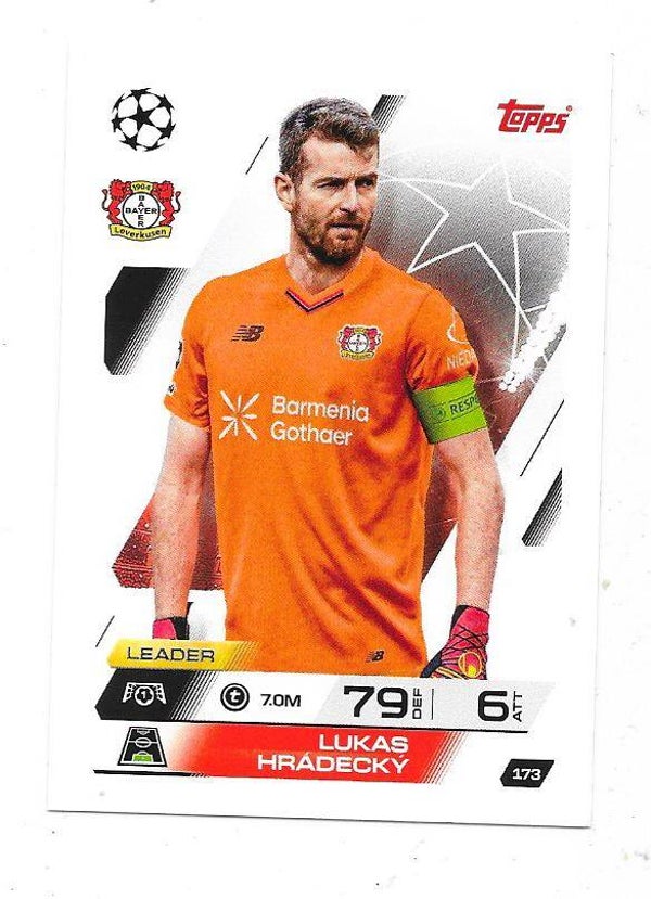 2025-26 Topps Match Attax Champions League #173 Lukas Hradecky, Bayer Levekusen, Germany