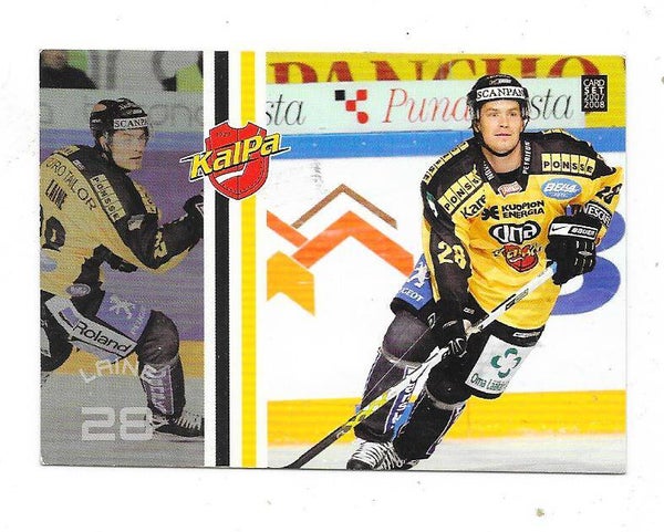 2007-08 Finnish Cardset Ice Hockey Card #252 Mikko Laine , Kalpa Kuopio