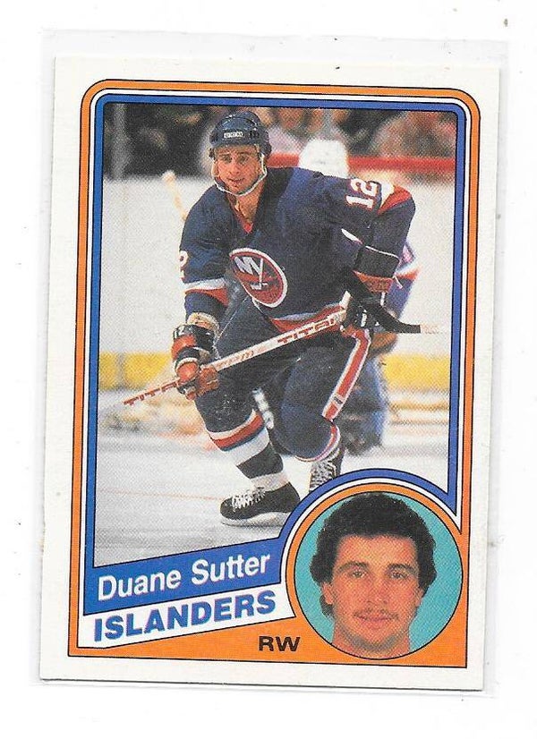 1984-85 OPC NHL Ice Hockey Card #137 Duane Sutter , New York Islanders