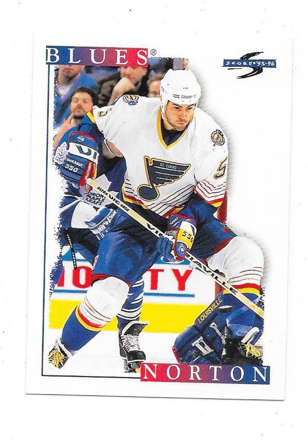 1995-96 Score #178 Jeff Norton , St Louis Blues