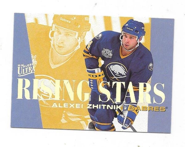 1995-96 Ultra Rising Stars #10of10 Alexei Zhitnik , Buffalo Sabres