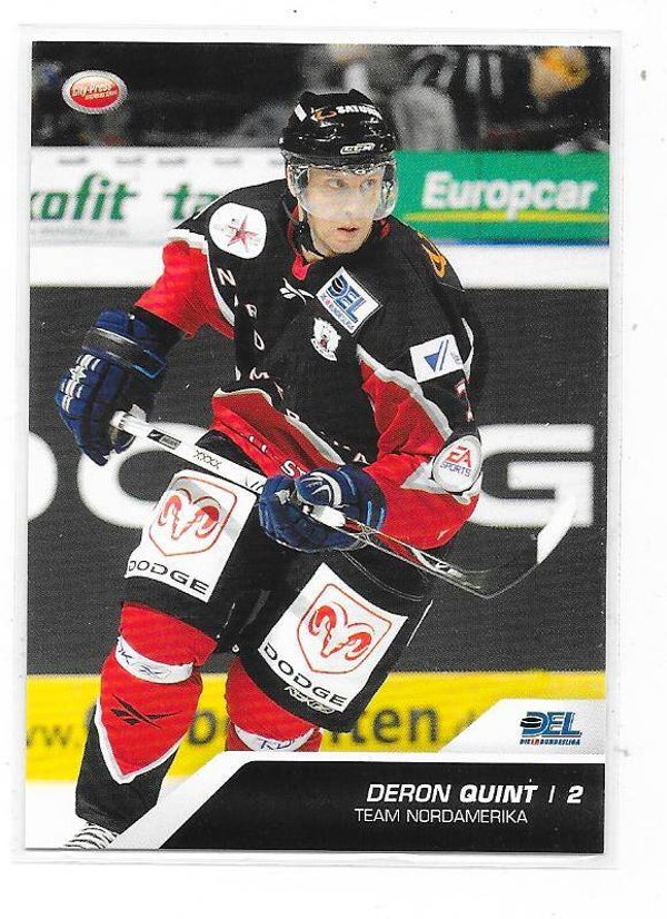 2009-10 German DEL Ice Hockey card #26 Deron Quint , Team North America , Eisbären Berlin