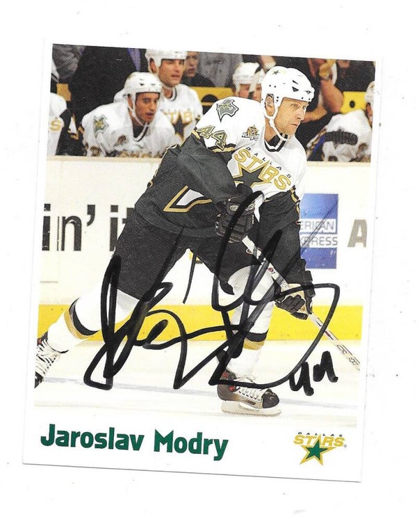 2006-07 Dallas Stars Teamissued NHL Ice Hockey Card #44 Jaroslav Modry , TJ Motor České Budějovice