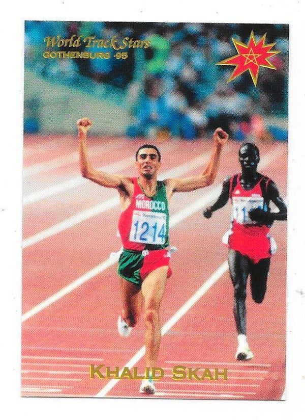 1995 Swedish Gothenburg World Track Stars #45 Khalid Skah , Morocco