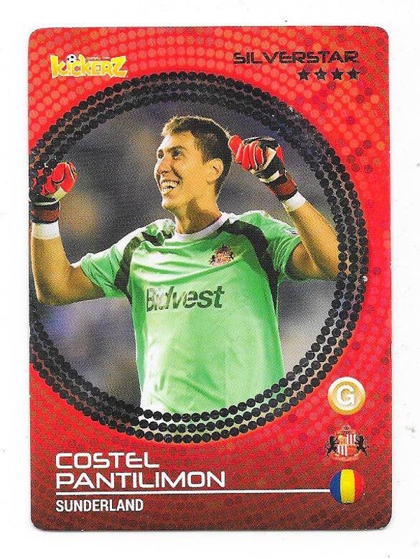 2014-15 Swedish Kickerz Silverstar Football card # Costel Pantilimon , Sunderland & Romania