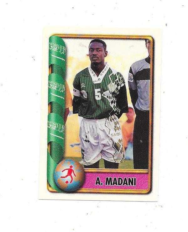 1998 Navarrete FIFA France 98 Sticker #41 Ahmed Madani , Saudi Arabia