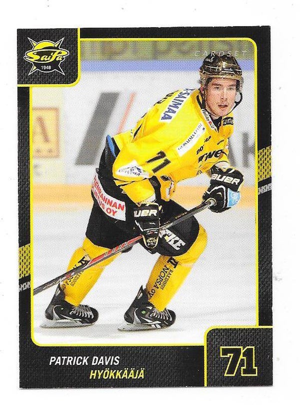2013-14 Finnish Cardset #300 Patrick Davis  Saipa , Kitchener Rangers