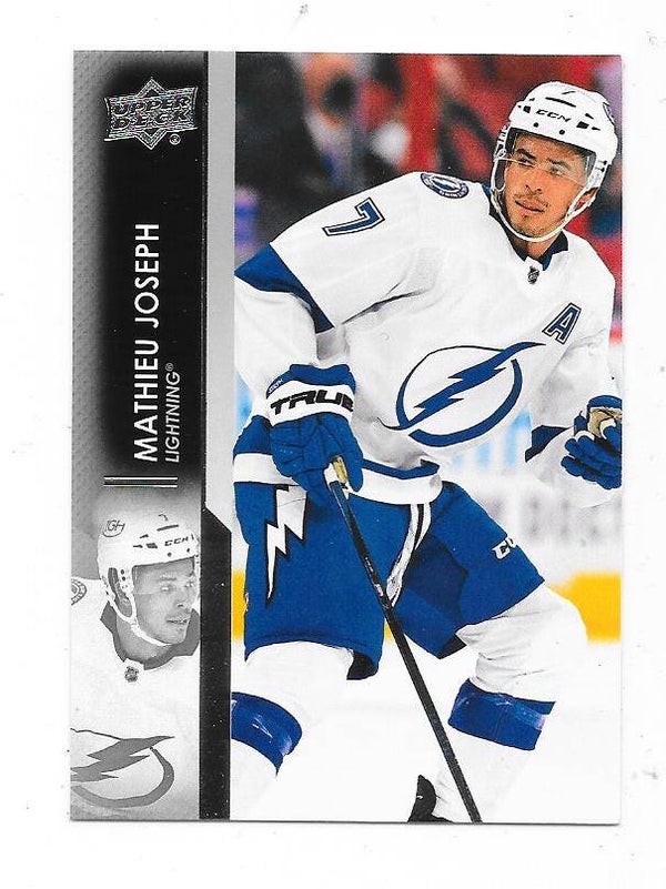 2021-22 Upper Deck NHL Ice Hockey Card #410 Mathieu Joseph , Tampa Bay Lightning