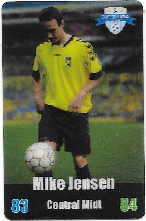 2012-13 Danish Kulma Superliga Kort Football card # Mike Jensen , Brøndby IF