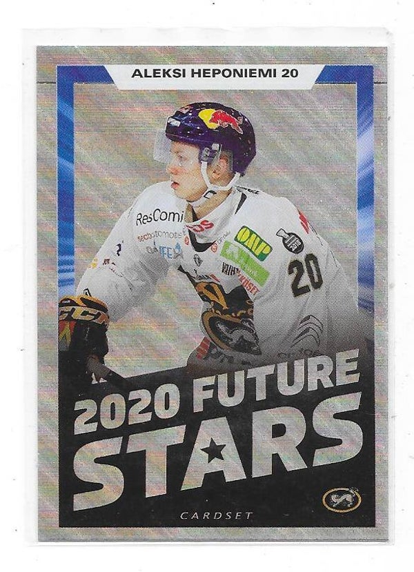 2019-20 Finnish Cardset 2020 Future Stars #8/15 Aleksi Heponiemi  Kärpät , HV71