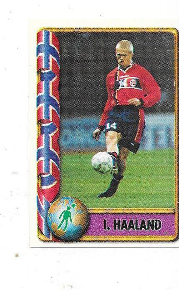 1998 Navarrete France 98 World Cup Football Sticker #415 Alf-Inge Haaland , Norway