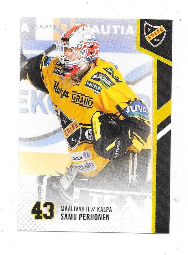 2014-15 Finnish Cardset #230 Samu Perhonen Kalpa , GAP