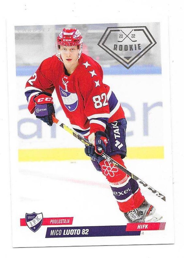 2022-23 Finnish Cardset Rookies #RC003 Mico Luoto  HIFK  , Gherdëina