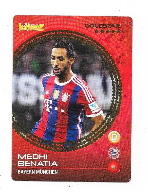 2014-15 Swedish Kickerz Goldstar # Medhi Benatia , FC Bayern München & Morocco