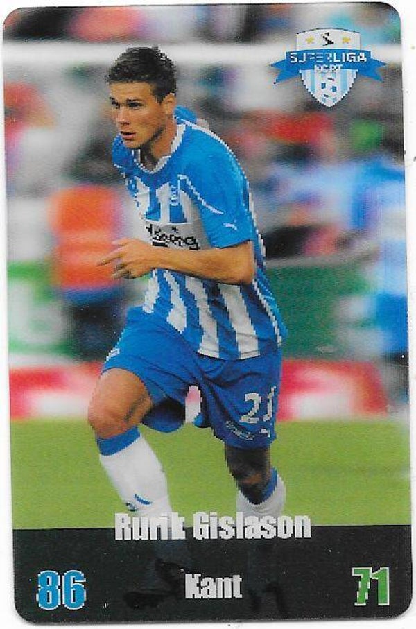 2012-13 Danish Superliga Kulma  Football Kort  # Rurik Gislason  , Odense  Boldklubb