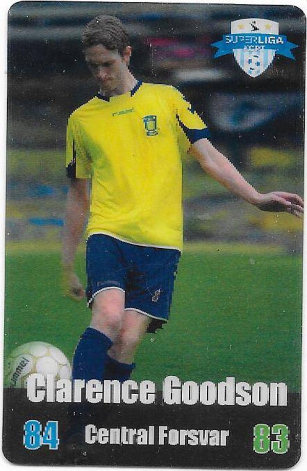 2012-13 Danish Kulma Superliga Kort Football card # Clarence Goodson , Brøndby IF